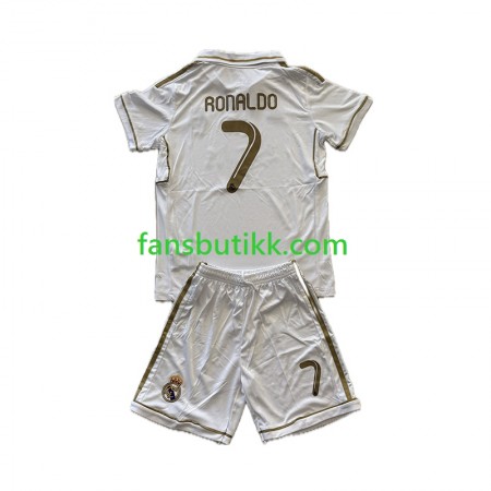 Fotballdrakt Real Madrid Cristiano Ronaldo 7 Barn Retro Hjemmetrøye 2011-2012 Kortermet